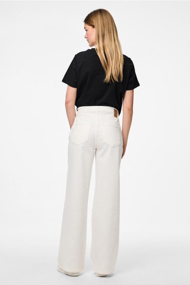 PCSELMA HW WIDE JEANS OD NOOS BC 17154623 Bright White